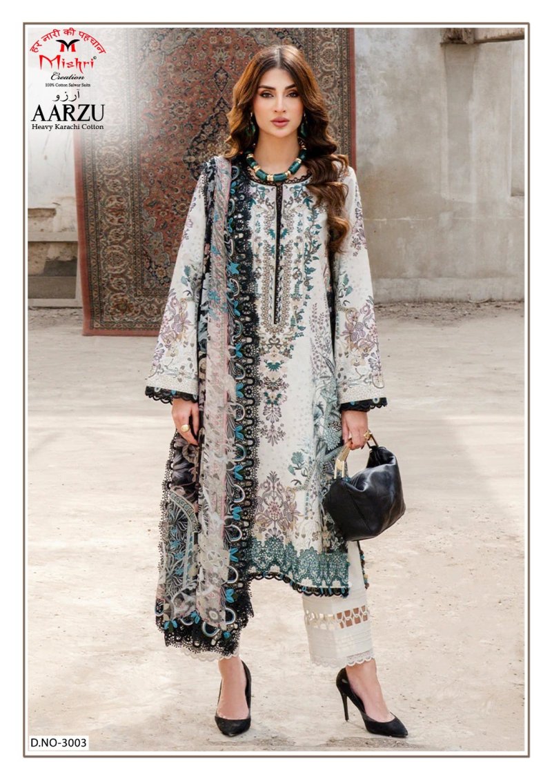 Aarzu Vol 3 By Mishri Cotton Readymade Pakistani Suits 